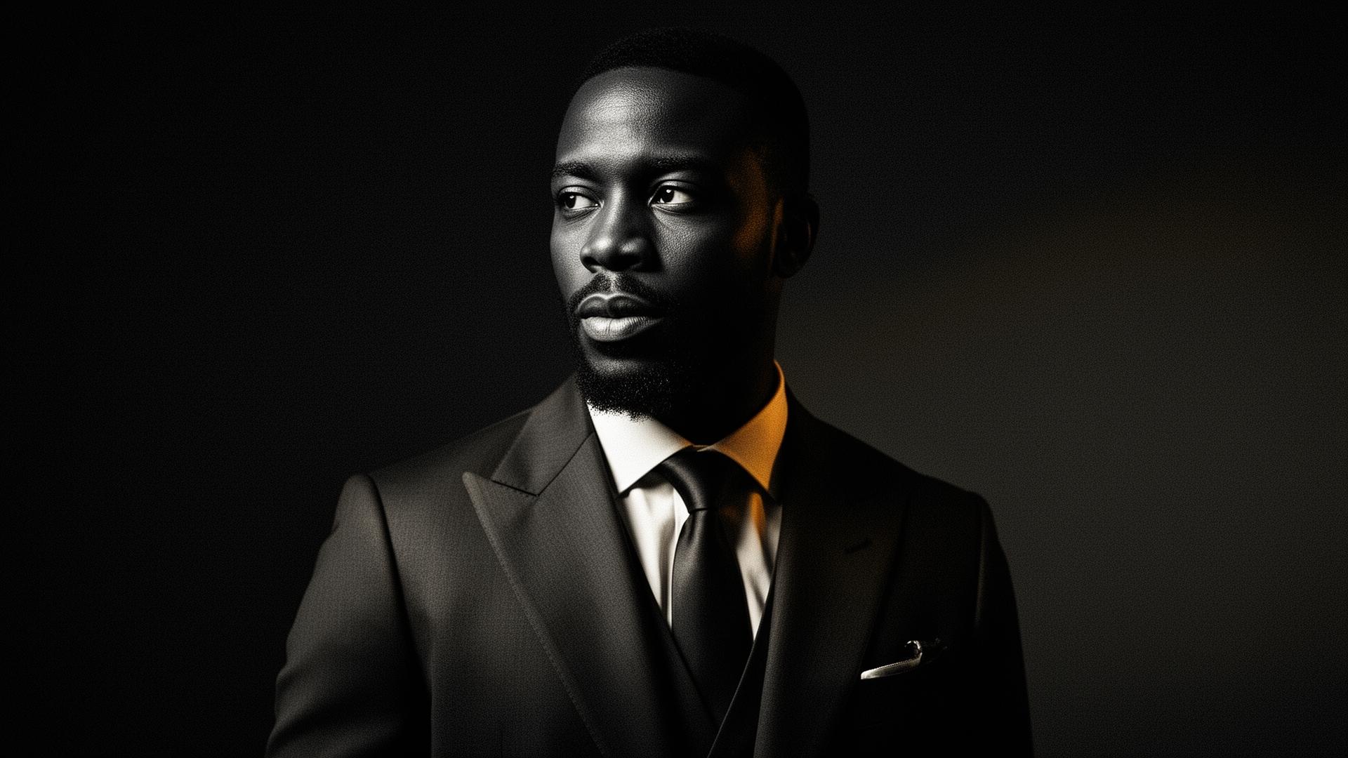 Cinematic portrait of a confident entrepreneur